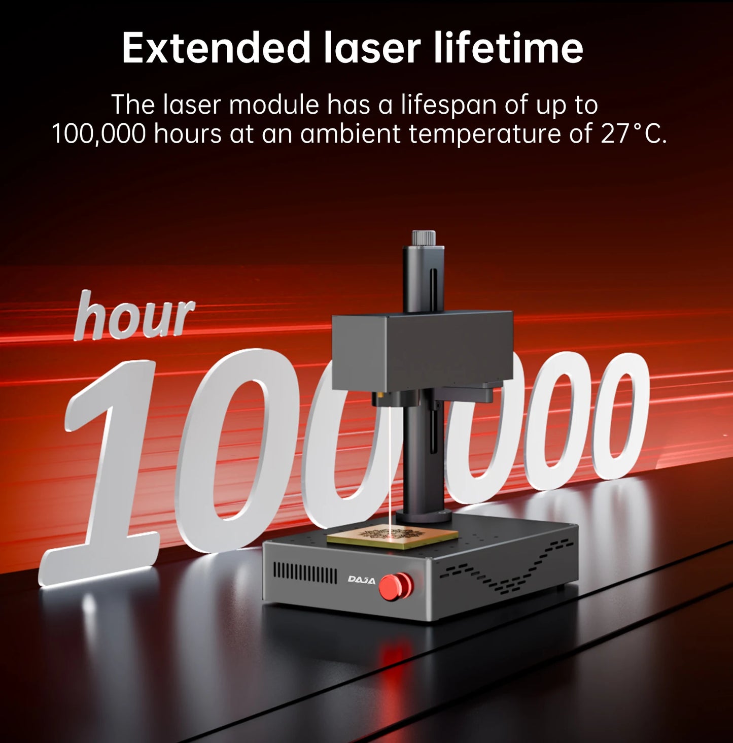 DAJA MINI Portable Fiber Laser Marking Machine High Precision Industrial Business 90*90mm for ALL Metal Jewelry Leather Acrylic