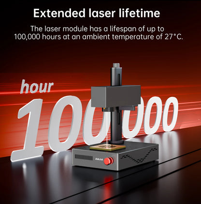 DAJA MINI Portable Fiber Laser Marking Machine High Precision Industrial Business 90*90mm for ALL Metal Jewelry Leather Acrylic