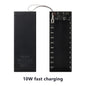 20*18650 Detachable Power Bank Case 22.5W PD QC3.0 Quick Wireless Charging DIY Shell With LED Lighting 18650 Battery Storage Box