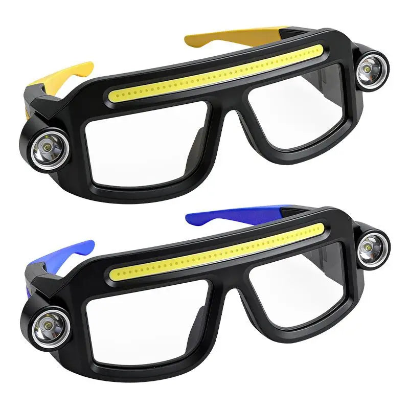 New XTE COB LED Rechargeable Multifunctional Glasses Light Waterproof Free Adjustment Angle Lightweight Glasses Lamp
