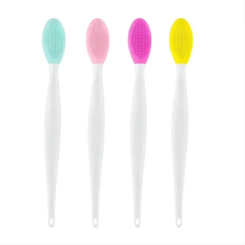 1-20pcs Beauty Skin Care Wash Face Silicone Brush Exfoliating Nose Clean Blackhead Removal Brushes Tools With Replacement Head
