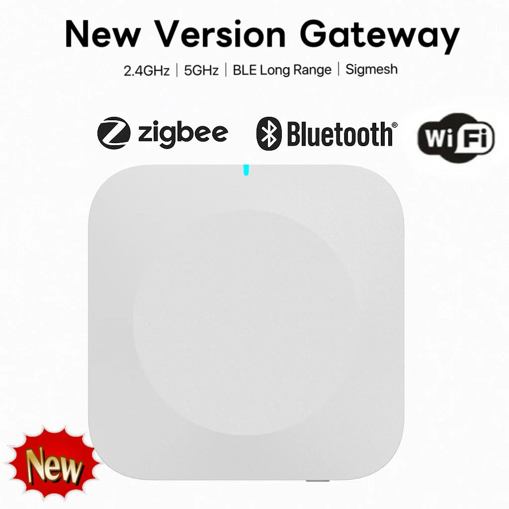 2.4G 5G Tuya Multi Mode ZigBee Bluetooth Gateway Hub Wireless Smart Home Appliance APP Voice Controller Bridge Alexa Google Home