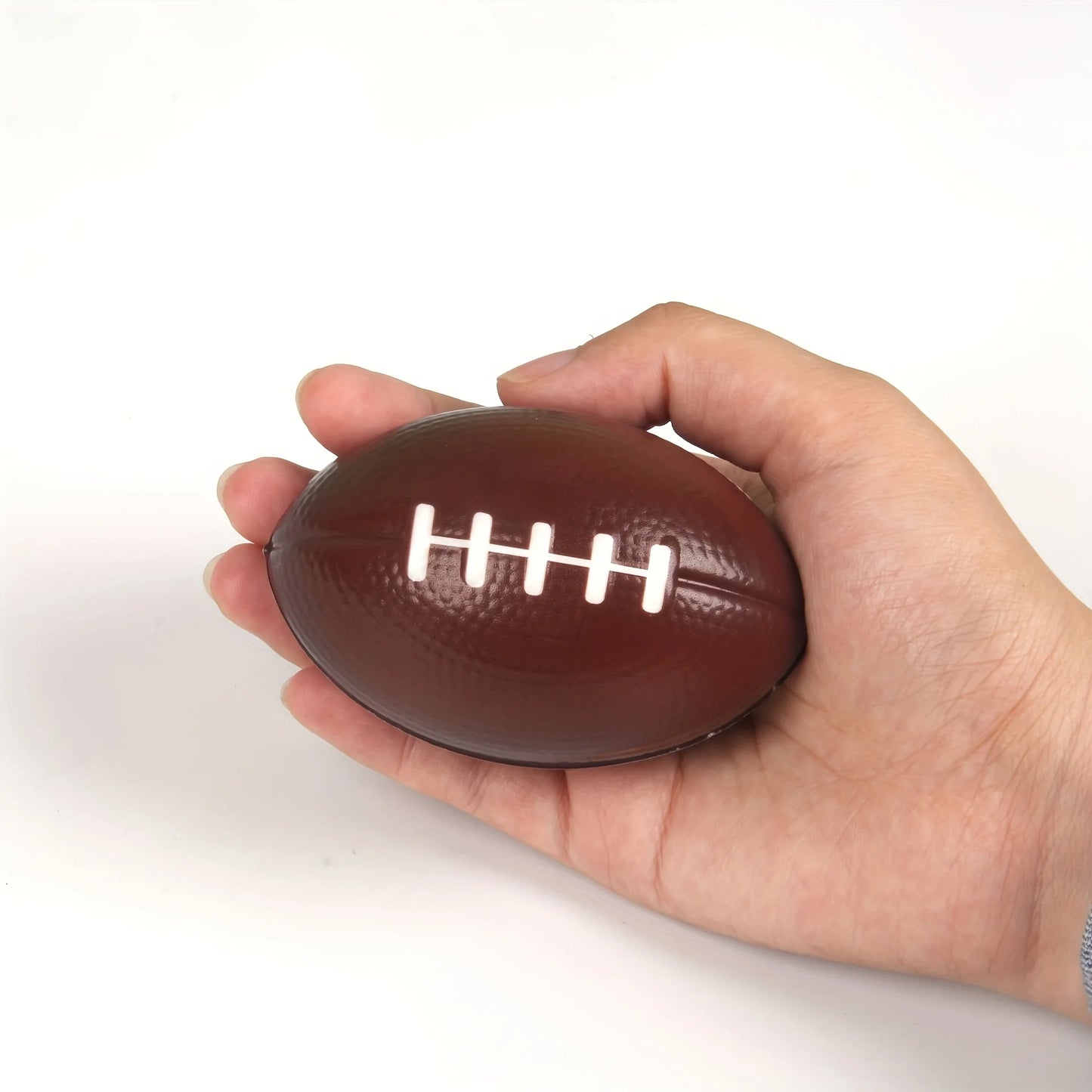 Elastic Decompression Grip Ball Vent Squeeze Ball American Football Supplies Coffee Rugby Ball Toy for Stress Relief