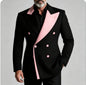 Men's Double Breasted Peak Lapel Wedding Suit Custom 3-Piece Groom Tuxedo Separates Formal Wedding Suit for Grooms Slim Fit Suit