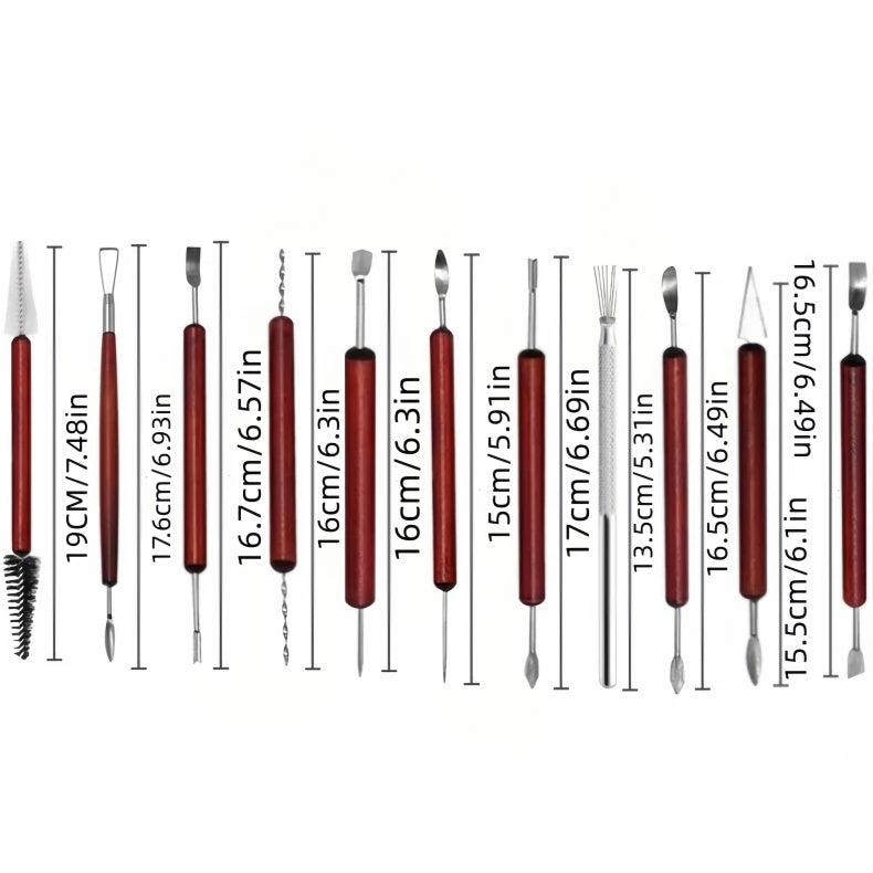 Pottery Clay Sculpting Tools Kit  Ceramic Wax Clays Carving Tools for Art Craft Pottery Sculpting Modeling Tool Set