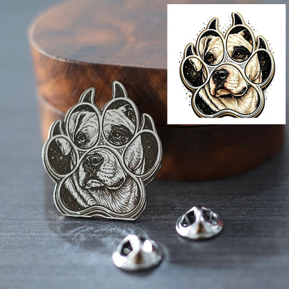 Stainless Steel Your Logo Photo Customized Pins Badges Personnalisable Portrait Picture Custom Pin Chest Studs for Bag Clothing