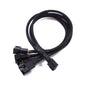 1 to 5 PWM Fan Hub PC CPU Cooling 4PIN Fan Power Cable Hub Adapter Sleeved Case Splitter for Computer Cooler Case Fans