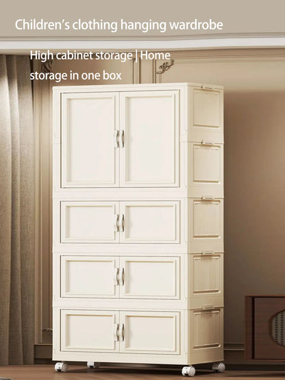 Home Use Baby Closet Easy Assembly Bedroom Storage Cabinet Thickened Children's Clothes Organizer Infant Wardrobe