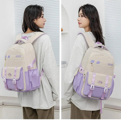 New School Bag with High Appearance Level Junior High School Backpack Large Capacity Primary School Backpack Ins Wind