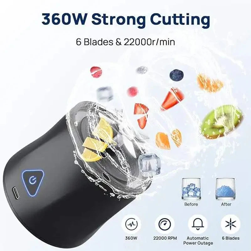 Juicer Machine Kitchen Accessories Battery Extractor Portable Blender Cold Press Smoothie Water Bottles Fruit Slow Blenders