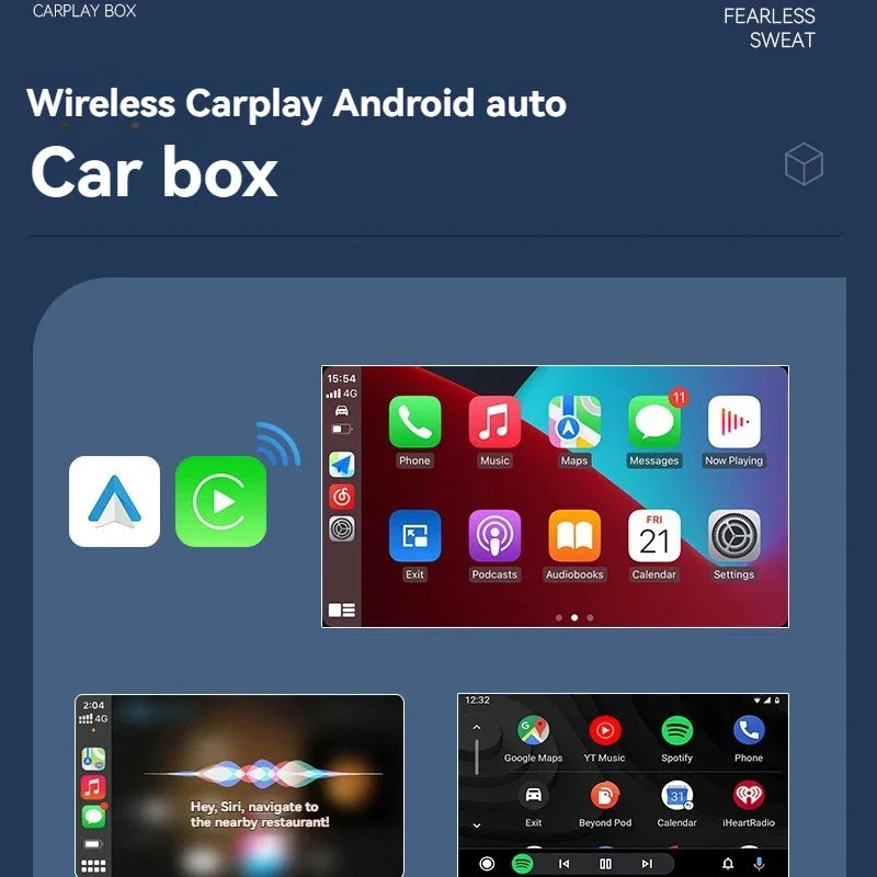 2in1 Wireless Carplay Adapter For iPhone android auto apple Wireless Carplay Mini USB Ai Box Carplay For Toyota Volvo Hyundai