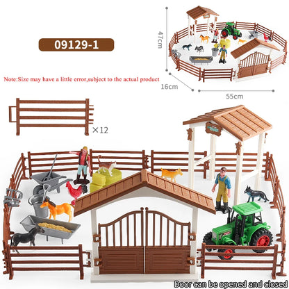 Oenux Farm Horse Race Model Action Figures DIY Equestrianism Horseman Animals Figurine Cute Education Collection Kids Toy Gift