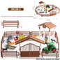 Oenux Farm Horse Race Model Action Figures DIY Equestrianism Horseman Animals Figurine Cute Education Collection Kids Toy Gift