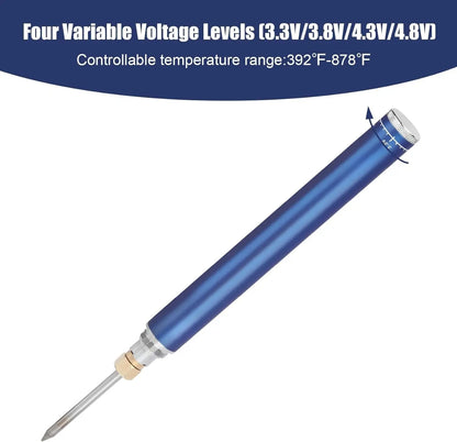 Cordless Soldering Iron with 1100mAh Battery, Portable Compact Adjustable Temperature for Household Repair and Jewelry Welding