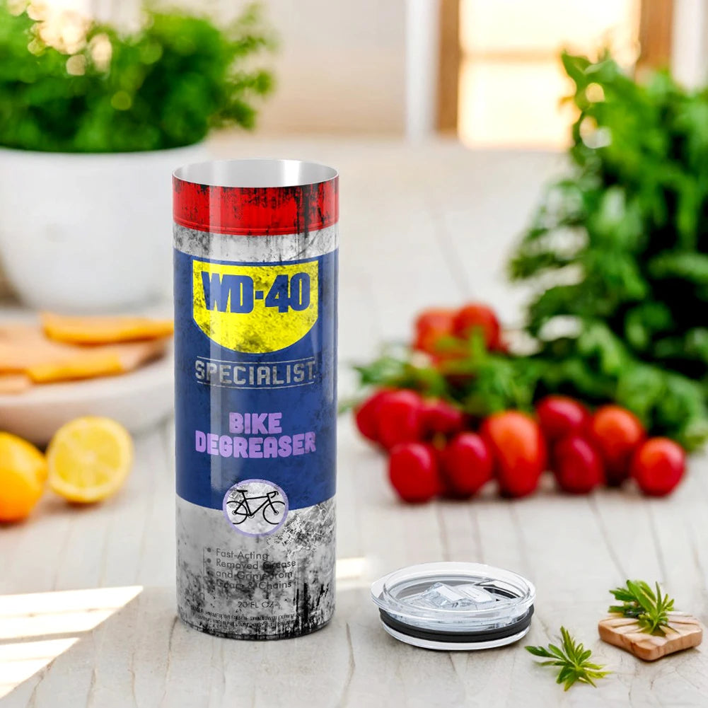 20oz Cups with Straw,Reusable Straw Cup for WD40 Dirty Pattern Thermos,Stainless Steel,Keep Cold,Ice Drinkware for Stanley Cup