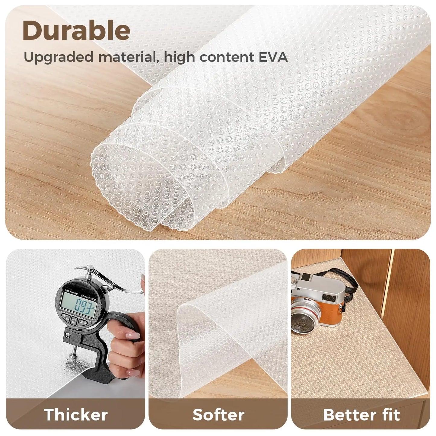 EVA Kitchen Cabinet Shelf Cover Liners Non Adhesive Table Drawer Mat Waterproof Closet Plastic Paper Anti Dirty Oil-proof Mat