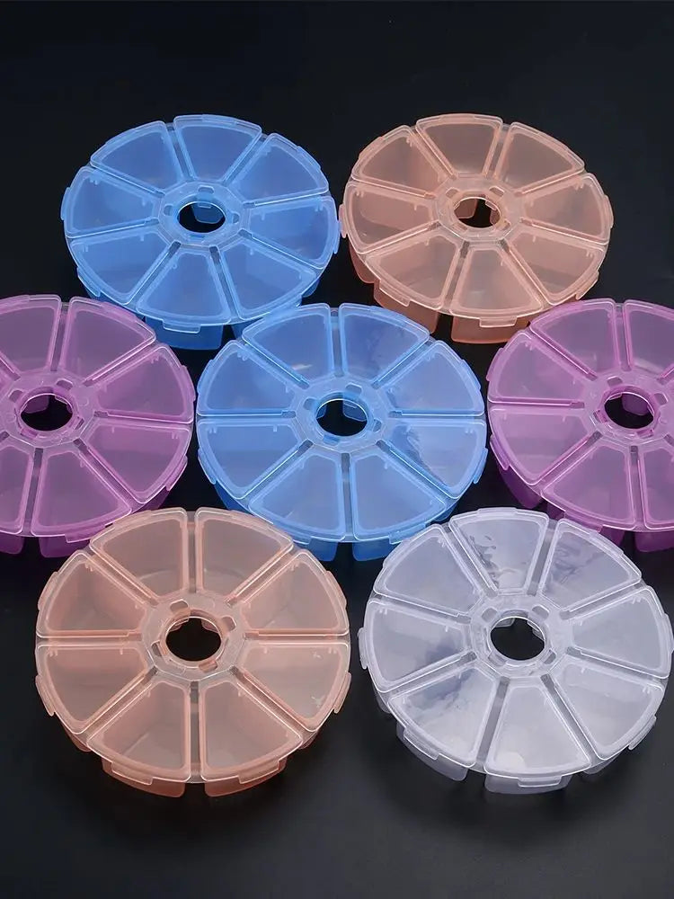 1 Pc Plastic Jewelry Box 5-28 Compartment Slot Organizer Storage Beads Container Adjustable Jewelry Storage Box Rectangle Case