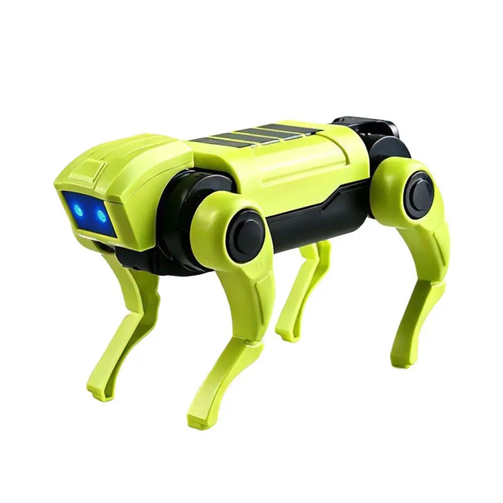 Electric Walking Mechanical Dog with Blue LED Lights Cool Quadruped Robot Pet Bionic Puppy Toy Birthday Gift for Smart Kids