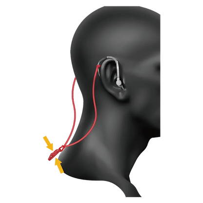 Anti Lost Rope Hearing Aid Adjustable Clips Rope Hearing Aid Clip Holder Hearing Aid Lanyard for Adults with Box 5 Colors
