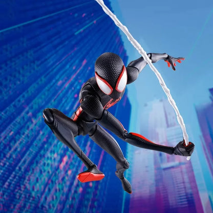 Shf Anime Spider-man Figuarts Miles Morales Gwen Action Figures Gwen Spider Woman Figurine Spiderman Figure Pvc Model Toys Doll