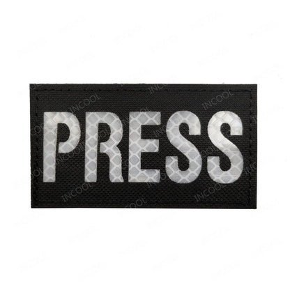 Infrared IR Reflective Patch K9 FIRE MEDIC PRESS MED PJ Decorative Patches Biker Armband Patch For Clothing Backpack