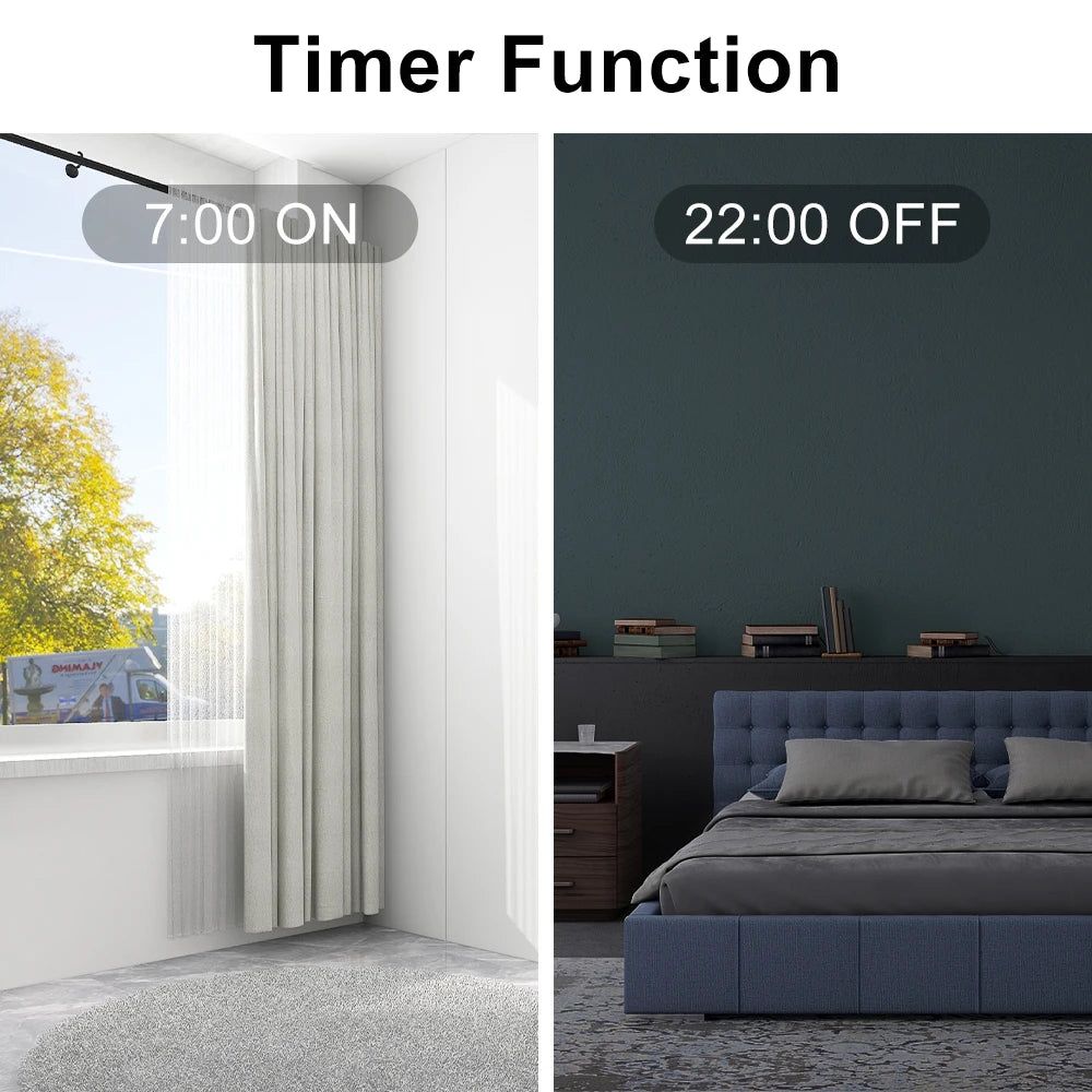 Tuya Smart Life WiFi Curtains Switch Connected Roller Shutters Control Blinds Motor Google Home Alexa Electric Window LoraTap