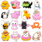 1/16pcs LED Shoe Charms Salamander Unicorn Dogs Lighted Shoe Decorations Yellow Duck LED Pins Accessories for Women Men Kids
