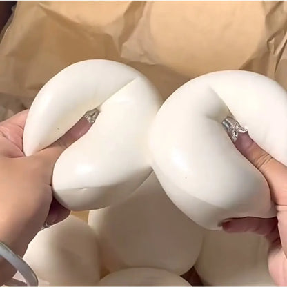 Round Bread Chunks Yogurt Cake Bread Squeeze Toy Soft Stress Relief Slow Rising Sensory Fidget Toys for Adults Relaxing Gifts
