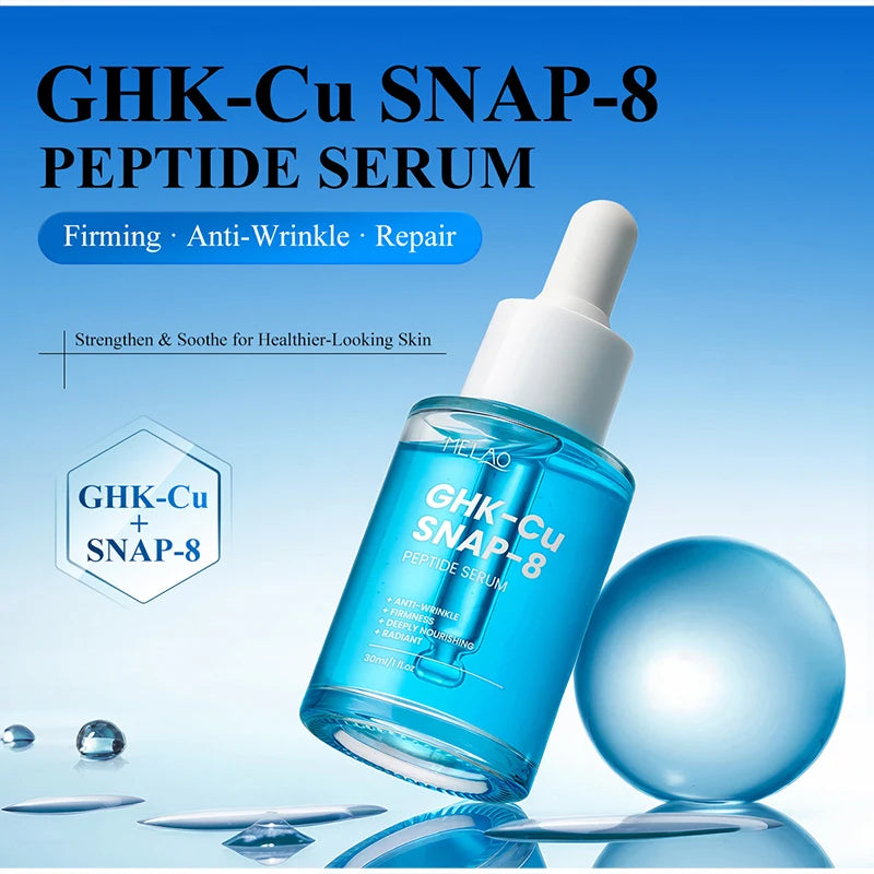 Blue Copper Peptide Essence 30ml Collagen Lifting And Firming Long-lasting Hydration Gentle Nourishment Korean Skincare Essence