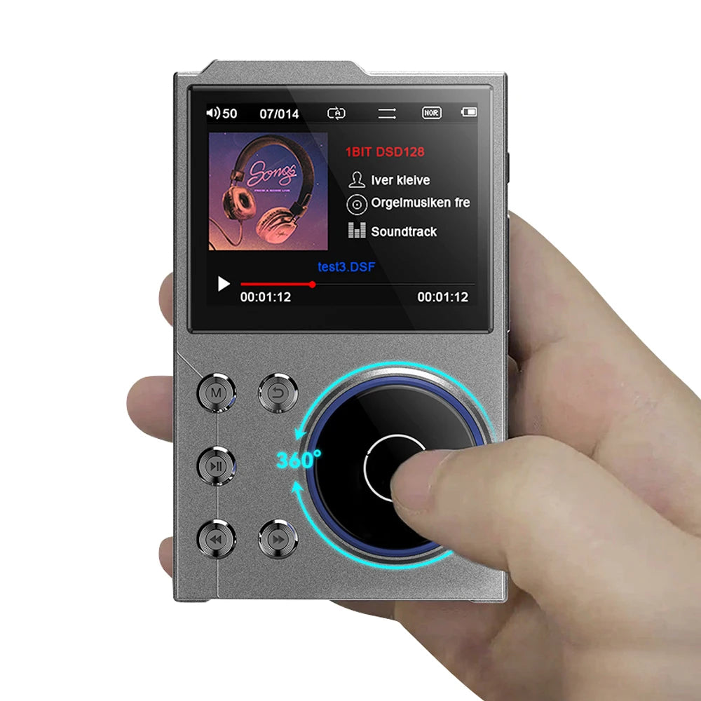 Hi-Fi Digital Audio MP3 Player Lossless DSD High Definition Portable MP3 Music Player Built-in 16GB Walkman Supports 20 Language
