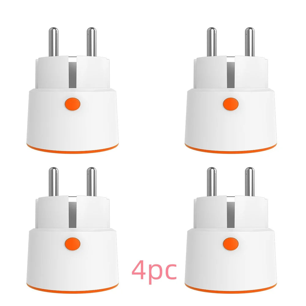 Tuya Zigbee EU Plug 16A Smart Home Voice Control Energy Monitoring Child Lock Schedule Timer Power Socket for Alexa Google Home