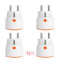 Tuya Zigbee EU Plug 16A Smart Home Voice Control Energy Monitoring Child Lock Schedule Timer Power Socket for Alexa Google Home