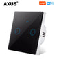 Tuya WiFi Smart Switch Works With Alexa No Neutral Wire Wireless RF433Mhz Remote Wall Touch Sensor Lightes Switch 1/2/3Gang