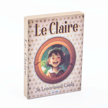 Hot Sales Le Claire 36 Lenormand Cards Fate Divination Tarot Cards FortuneTelling Card Games Party Board Playing Game 10.4*7.4CM