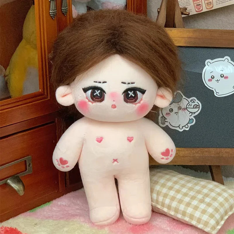 20cm Kawaii Plush Cotton Doll Idol Stuffed Super Star Figure Dolls Twelve Constellations Doll Can Change Clothes Gift
