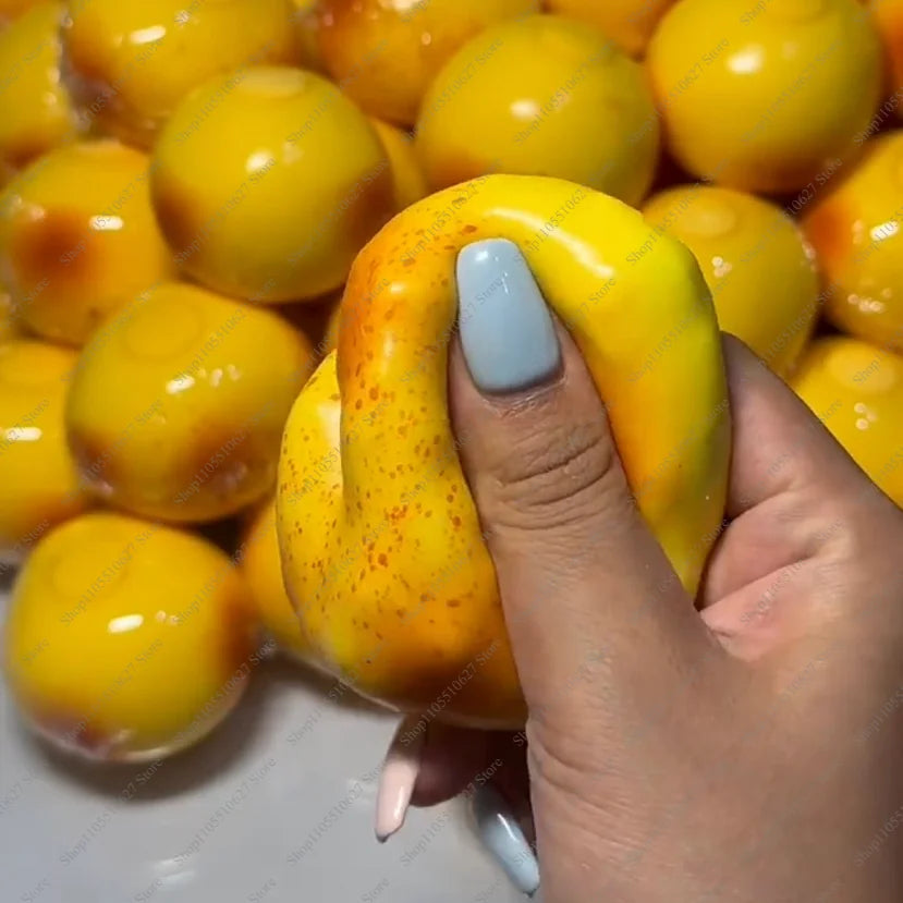 Crunchy Squishy Potato Stress Ball Fidget Toy Crispy Potato Squishy Squeeze Ball Handmade Round Blocks Filled ASMR for Adult