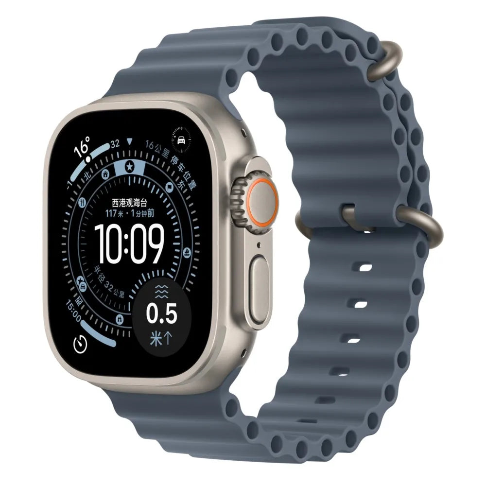 Ocean Strap for apple watch Band 44mm 40mm 45mm 41mm 49mm 46mm silicone correas bracelet iWatch series 7 5 6 3 se 8 Ultra 2 9 10