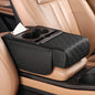 Car Armrest Box Multifunctional Thicken Height Pad Arm Rest Cushion with Pocket Tissue Cup Holder PU Elbow Support Height Pad