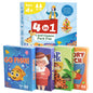 4 in 1  Kids Card Games: Go Fish, Old Maid, Memory Match, Slap Jack; Birthday Gifts for Boys and Girls Ages 4+; Educational Game