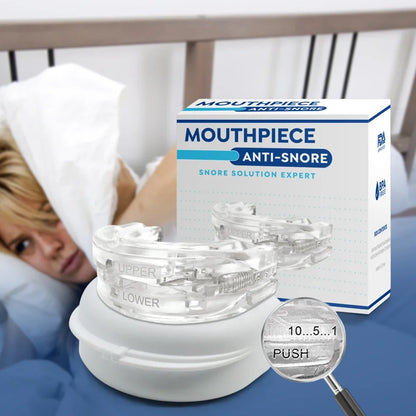 Anti-Snoring Mouth Guard, Adjustable Mouthpiece - Night Time Teeth Mouthguard & Sleeping Bite Guard for Bruxism and Stop Snoring