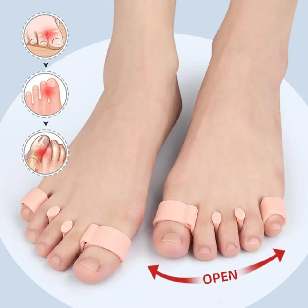 Toe Correctors and Toe Separators Bodyfeet Aligners Kit Silicone Invisible Posture Care Silicone Toe Spacers