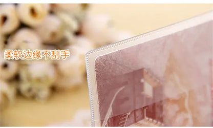 1PCS Travel Dirt Protection Passport Cover Wallet Purse PVC Transparent Women ID Business Credit Card Passport Holder Bag Pouch