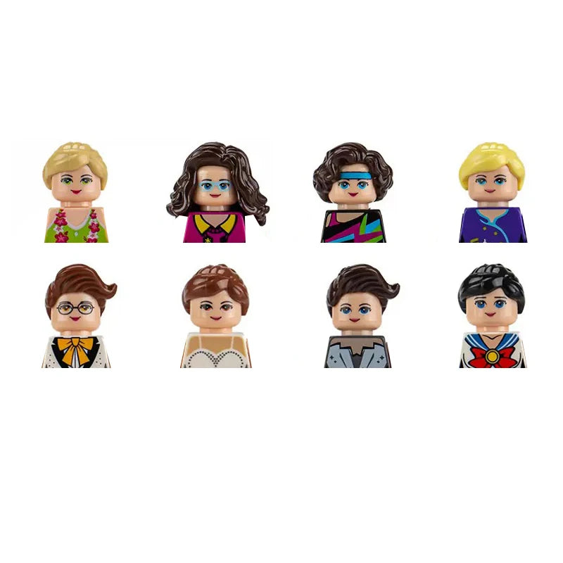 City Career 3D Building Block Dolls Toys Cartoon Character Models Mini Action Figures Educational Toys Children's Gifts