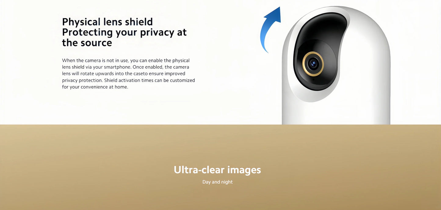 Xiaomi Smart Camera 3 Pro PTZ 5MP 3K Ultra Low Light Full Color HDR 2.4G/5G WiFi Bluetooth Mesh Gateway AI Detection 360° Home