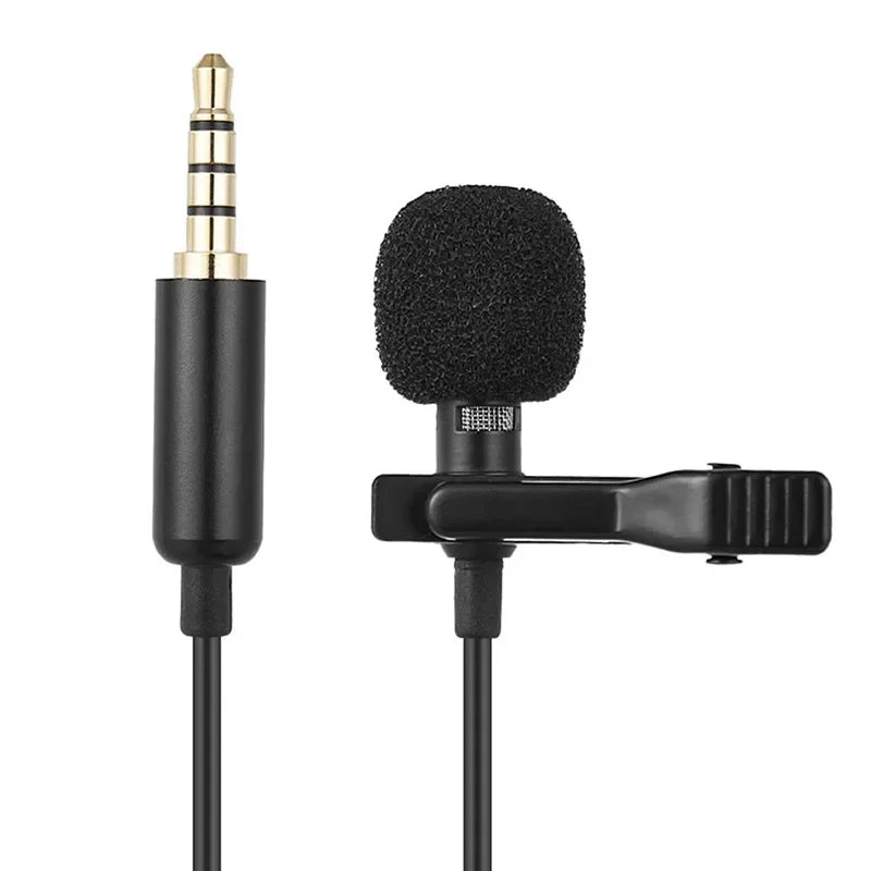 1.5M Cable 3.5mm Type-C Wired Lavalier Microphone Clip On Lapel Mic Noise Cancelling Plug and Play Mini Portable Mic for Android