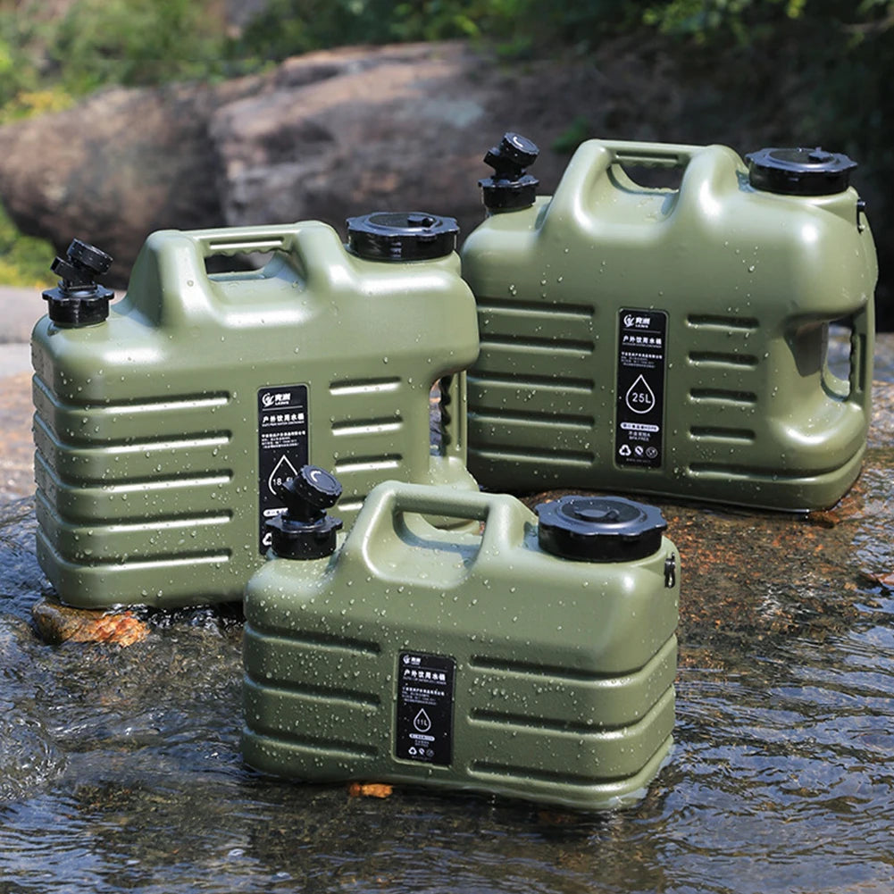 11L Outdoor Water Bin Large Capacity for Camping Fishing Picnic Hiking Portable Drinking Water Canister with Detachable Faucet