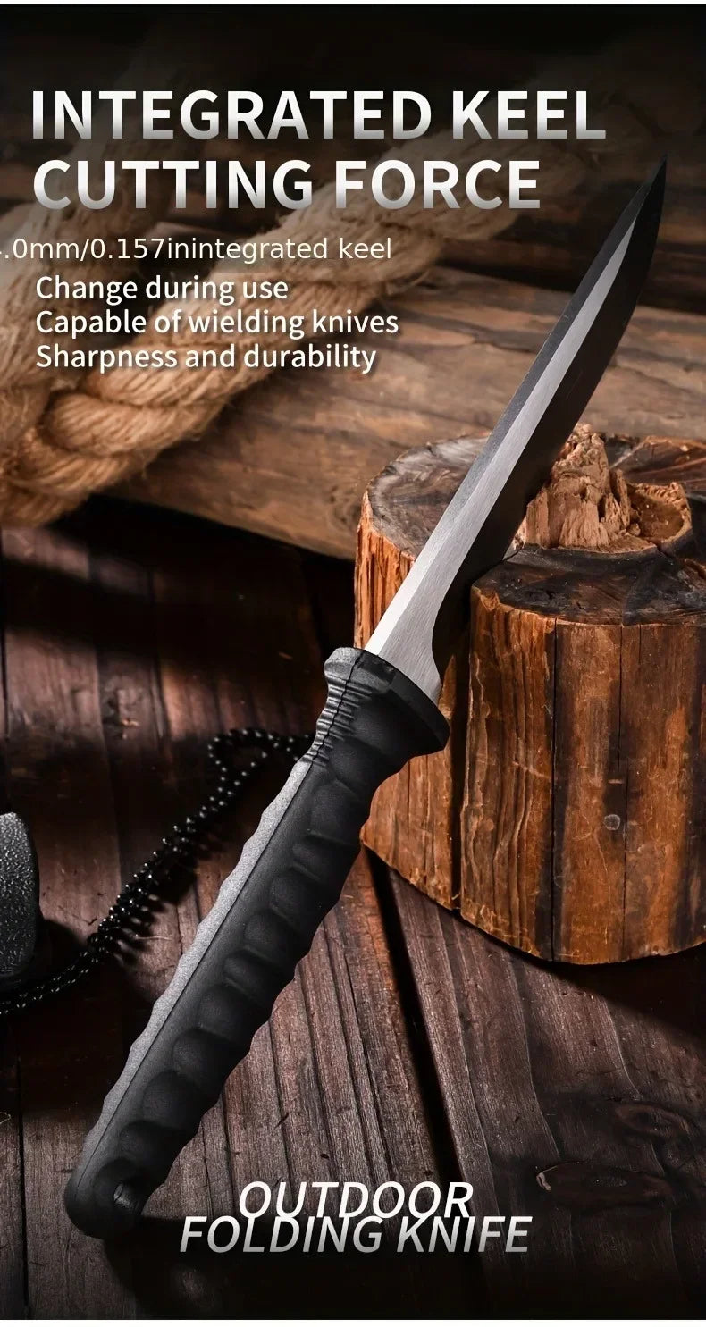New Outdoor knife self-defense knife outdoor survival knife  high hardness one steel  portable mountaineering k