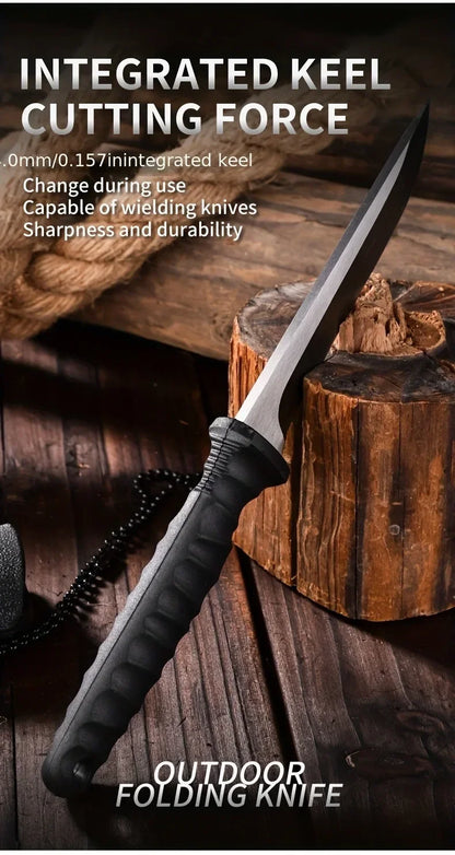 New Outdoor knife self-defense knife outdoor survival knife  high hardness one steel  portable mountaineering k