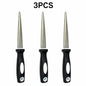 Ergonomic Handle Diamond Grinding Sharpener 1/3/5Pcs Wearproof Curved Flat Design Home Kitchen Blade Maintenance Tool