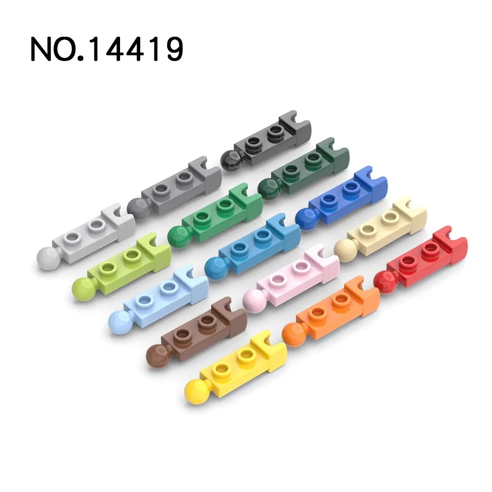20pcs MOC Parts 14419 Plate Special 1 x 2 with End Cup and Towball Compatible Bricks DIY Assmble Building Block Particle Kid Toy